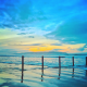 Blue sunset at Portstewart Strand A4 by Ingrid Darragh